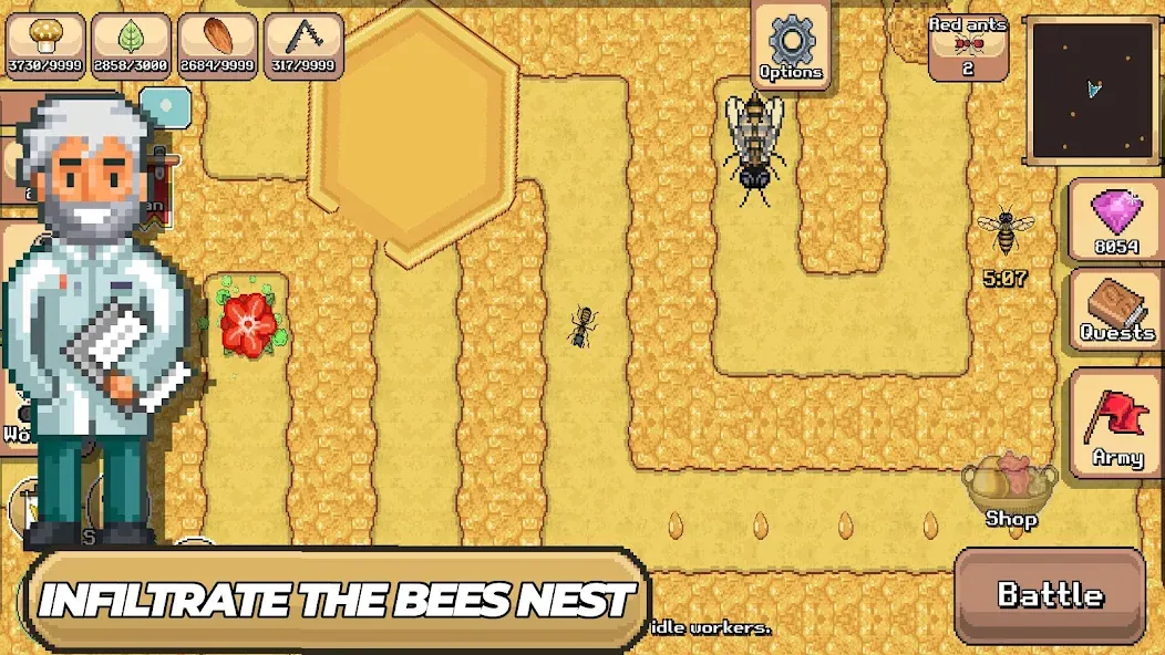 Pocket Ants: Colony Simulator (Покет Муравьи) МОД/Взлом [Деньги, Монеты и Меню MOD] Screenshot 5