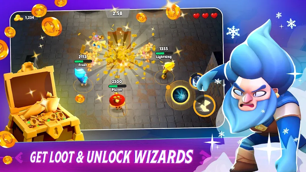 Loot Mage Trials: Battle Games (Лут Маг Испытания) МОД/Взлом [Деньги, Монеты и Меню MOD] Screenshot 5