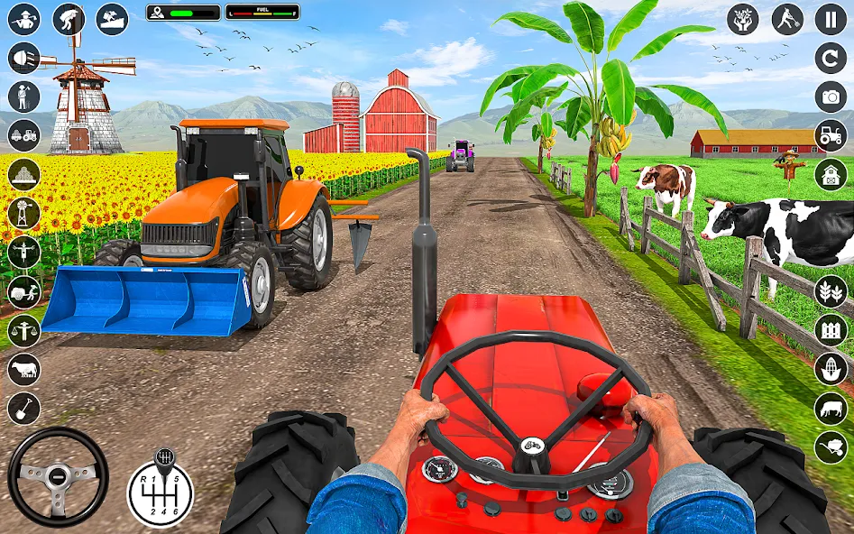 Tractor Farming: Tractor Games (Тракторное хозяйство) МОД/Взлом [Много монет, Открытые уровни и Мега MOD] Screenshot 1