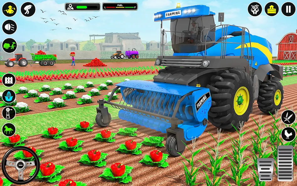 Tractor Farming: Tractor Games (Тракторное хозяйство) МОД/Взлом [Много монет, Открытые уровни и Мега MOD] Screenshot 2