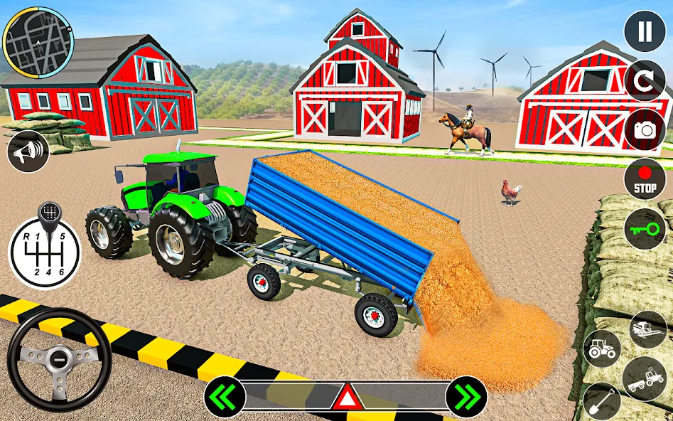 Tractor Farming: Tractor Games (Тракторное хозяйство) МОД/Взлом [Много монет, Открытые уровни и Мега MOD] Screenshot 5