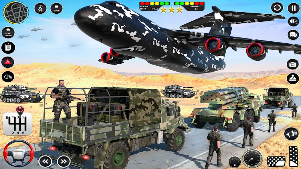 Army Vehicle Transport Truck (Армейский транспортный грузовик для военной техники) МОД/Взлом [Меню, Бесконечные монеты и Открытые уровни] Screenshot 5