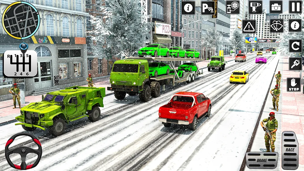 US Army Games Truck Transport (Армейские военные транспортные игры) МОД/Взлом [Все открыто, Дополнительные деньги и Меню MOD] Screenshot 5