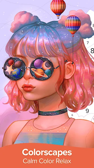 Colorscapes® - Color by Number МОД/Взлом [Деньги, Монеты и Меню MOD] Screenshot 2