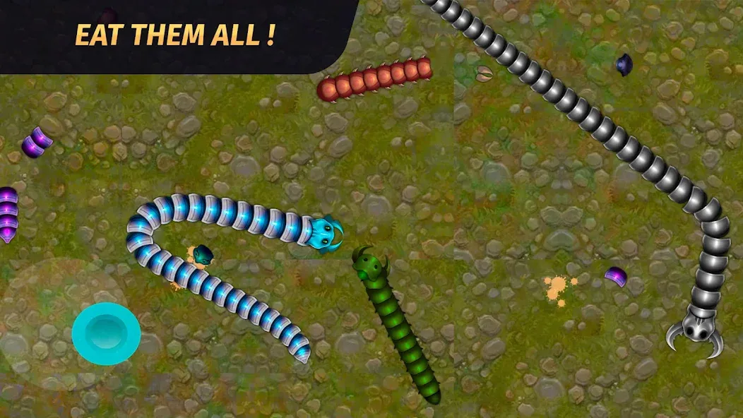 Worm.io - Gusanos Battle МОД/Взлом [Бесконечные деньги, Монеты и Мега MOD] Screenshot 5