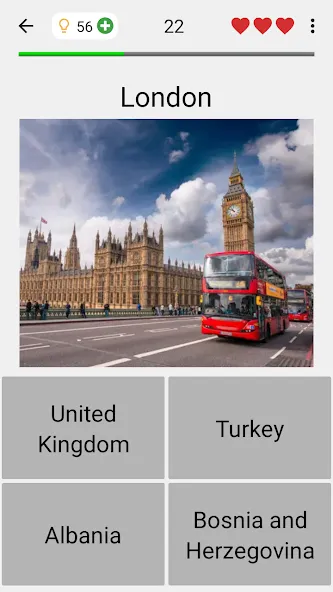 Capitals of the World - Quiz МОД/Взлом [Все открыто, Дополнительные деньги и Меню MOD] Screenshot 1