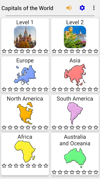 Capitals of the World - Quiz МОД/Взлом [Все открыто, Дополнительные деньги и Меню MOD] Screenshot 3