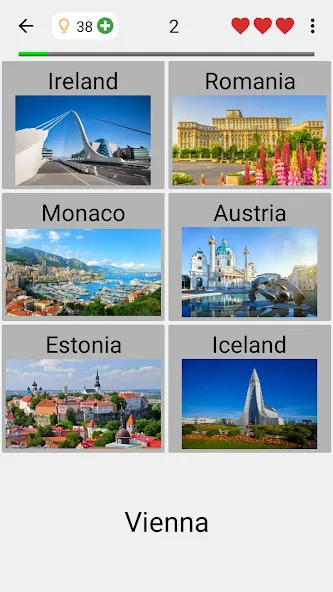 Capitals of the World - Quiz МОД/Взлом [Все открыто, Дополнительные деньги и Меню MOD] Screenshot 4