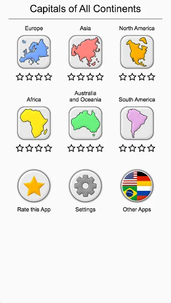 Capitals - Geography Quiz МОД/Взлом [Все открыто, Дополнительные деньги и Меню MOD] Screenshot 5