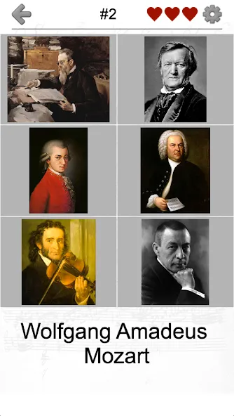 Famous Composers Portrait Quiz МОД/Взлом [Деньги, Монеты и Меню MOD] Screenshot 4