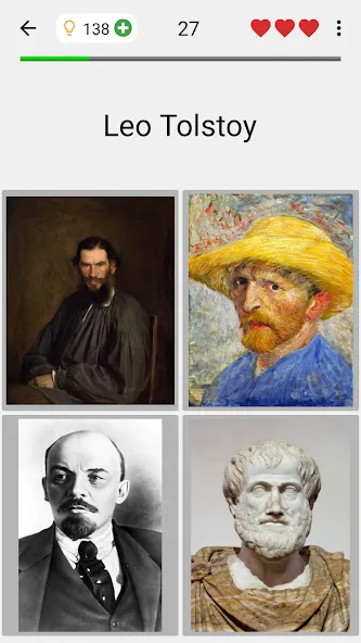 Famous People - History Quiz МОД/Взлом [Меню, Бесконечные монеты и Открытые уровни] Screenshot 1
