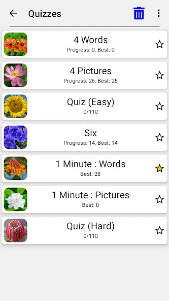 Flowers Quiz - Identify Plants МОД/Взлом [Меню, Бесконечные монеты и Открытые уровни] Screenshot 5