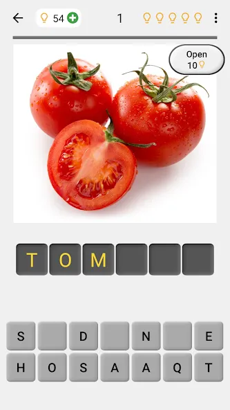 Fruit and Vegetables - Quiz — скриншот 1 Fruit and Vegetables - Quiz — скриншот 1