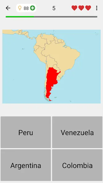 Maps of All Countries Geo-Quiz — скриншот 5