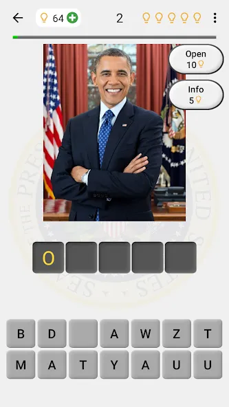 US Presidents and History Quiz МОД/Взлом [Все открыто, Дополнительные деньги и Меню MOD] Screenshot 1