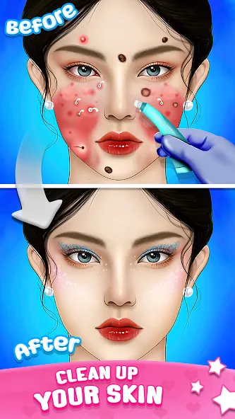 ASMR Doctor Game: Makeup Salon (АСМР автономная сенсорная меридиональная реакция) МОД/Взлом [Много денег, Монет и Все открыто] Screenshot 1