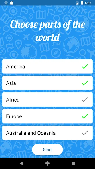 Guess the country! - Quiz МОД/Взлом [Все открыто, Дополнительные деньги и Меню MOD] Screenshot 4