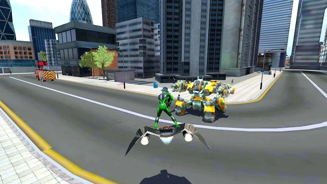 Rope Frog Ninja Hero Car Vegas (Роуп Фрог Ниндзя Герой Кар Вегас) МОД/Взлом [Меню, Бесконечные монеты и Открытые уровни] Screenshot 2