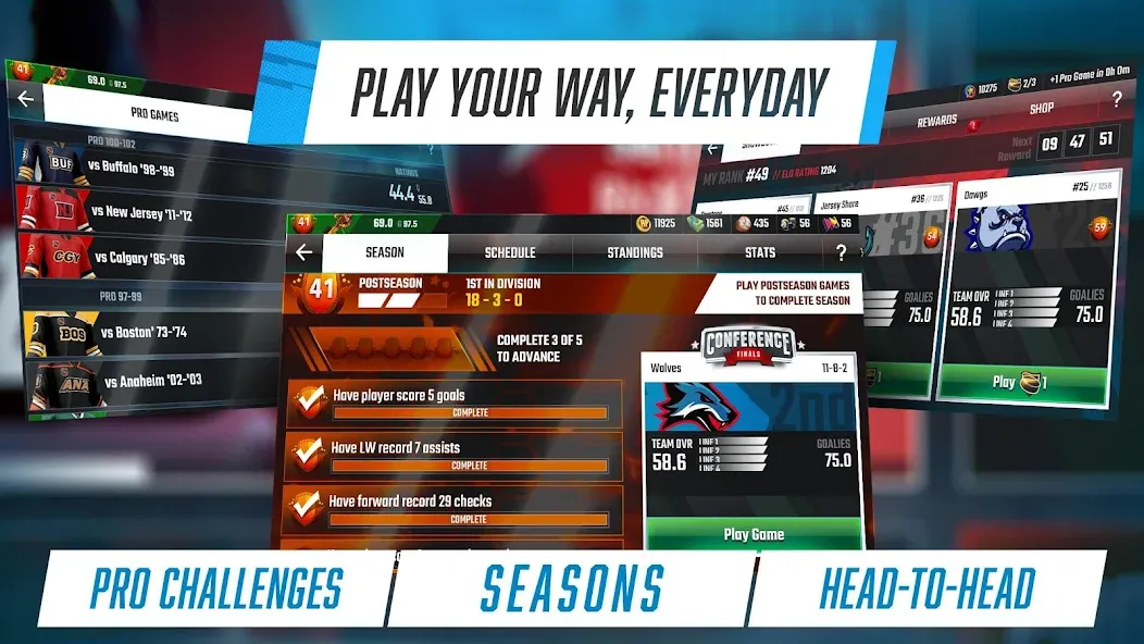 Franchise Hockey 2024 (Франшиз Хоккей 2019) МОД/Взлом [Много денег, Монет и Все открыто] Screenshot 5