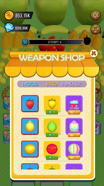 Fruit hole: Black hole (Фрут хол) МОД/Взлом [Все открыто, Дополнительные деньги и Меню MOD] Screenshot 4