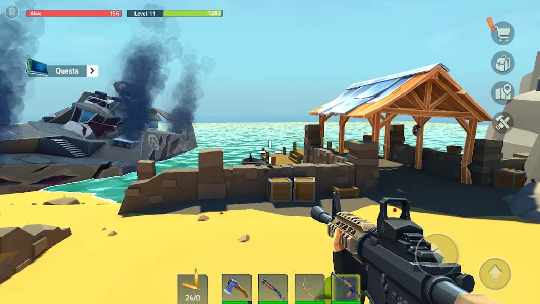 TEGRA: Zombie survival island (Тегра) МОД/Взлом [Бесконечные деньги, Монеты и Мега MOD] Screenshot 2