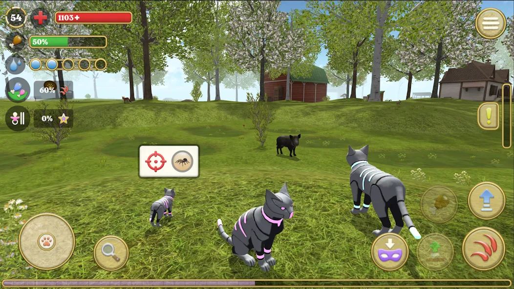 Cat Simulator : Kitties Family МОД/Взлом [Бесконечные деньги, Монеты и Мега MOD] Screenshot 5