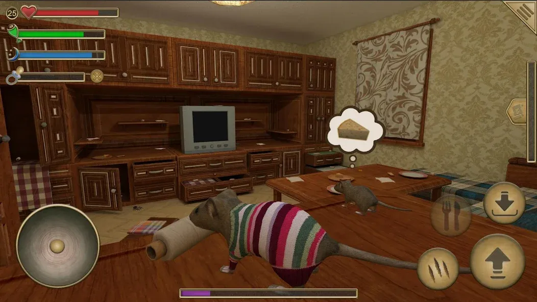 Mouse Simulator :  Forest Home МОД/Взлом [Много монет, Открытые уровни и Мега MOD] Screenshot 2
