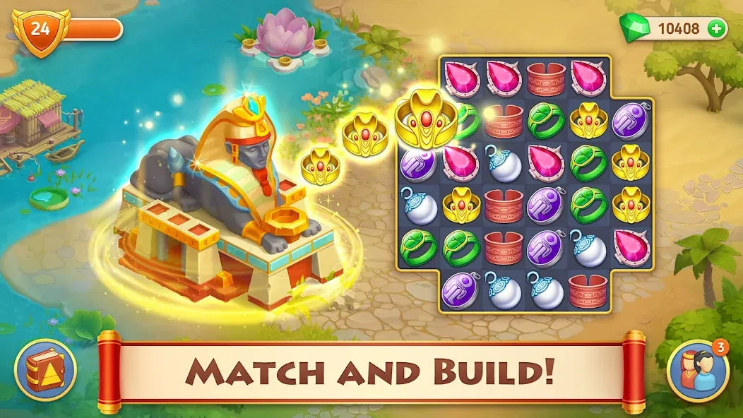 Cradle of Empires: 3 in a Row (Кредл оф Эмпайрс) МОД/Взлом [Много монет, Открытые уровни и Мега MOD] Screenshot 1