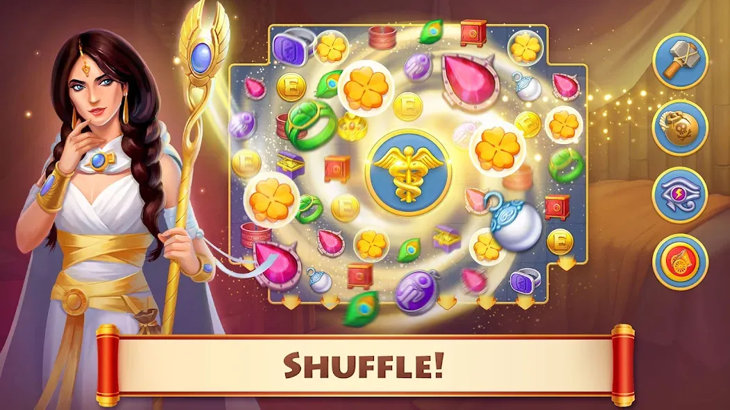 Cradle of Empires: 3 in a Row (Кредл оф Эмпайрс) МОД/Взлом [Много монет, Открытые уровни и Мега MOD] Screenshot 2