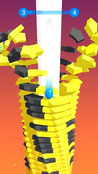 Stack Ball - Crash Platforms (Стэк Болл) МОД/Взлом [Много монет, Открытые уровни и Мега MOD] Screenshot 2