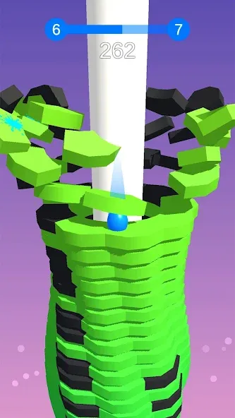 Stack Ball - Crash Platforms (Стэк Болл) МОД/Взлом [Много монет, Открытые уровни и Мега MOD] Screenshot 3