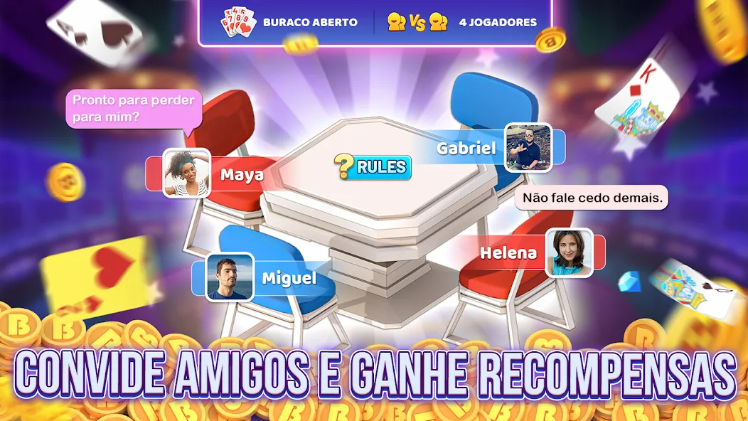 Bacana Games: Buraco & Slots (Бакана Геймс) МОД/Взлом [Меню, Бесконечные монеты и Открытые уровни] Screenshot 3