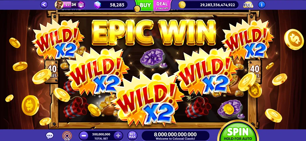 Club Vegas Slots Casino Games (Клуб Вегас) МОД/Взлом [Деньги, Монеты и Меню MOD] Screenshot 1