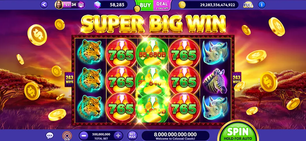 Club Vegas Slots Casino Games (Клуб Вегас) МОД/Взлом [Деньги, Монеты и Меню MOD] Screenshot 2
