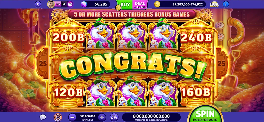 Club Vegas Slots Casino Games (Клуб Вегас) МОД/Взлом [Деньги, Монеты и Меню MOD] Screenshot 3
