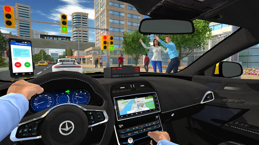 Taxi Game 2 МОД/Взлом [Меню, Бесконечные монеты и Открытые уровни] Screenshot 2