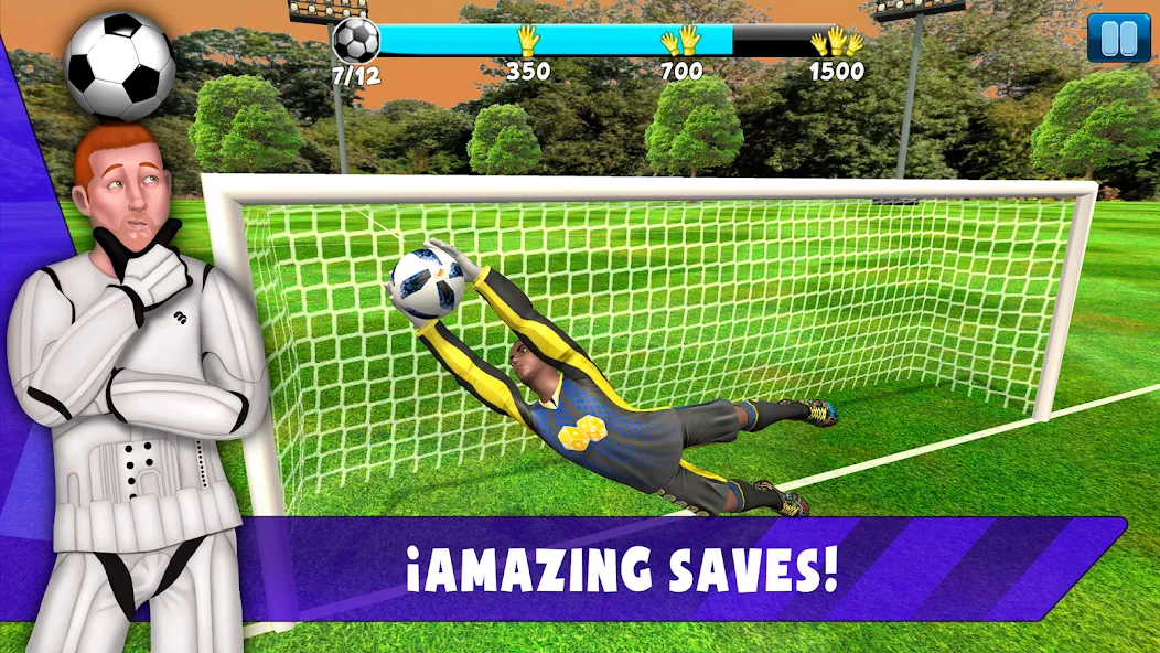 Soccer Goalkeeper 2024 (Соккер Голкипер 2022) МОД/Взлом [Все открыто, Дополнительные деньги и Меню MOD] Screenshot 2