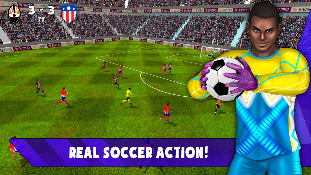 Soccer Goalkeeper 2024 (Соккер Голкипер 2022) МОД/Взлом [Все открыто, Дополнительные деньги и Меню MOD] Screenshot 5