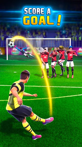 Shoot Goal: World Leagues (Шут Гоал) МОД/Взлом [Меню, Бесконечные монеты и Открытые уровни] Screenshot 1