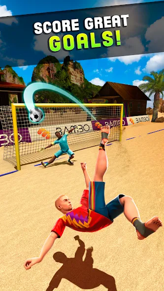 Shoot Goal - Beach Soccer Game (Шут) МОД/Взлом [Много денег, Монет и Все открыто] Screenshot 3