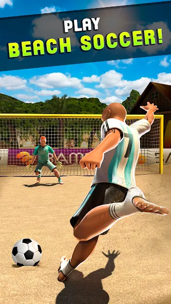 Shoot Goal - Beach Soccer Game (Шут) МОД/Взлом [Много денег, Монет и Все открыто] Screenshot 4