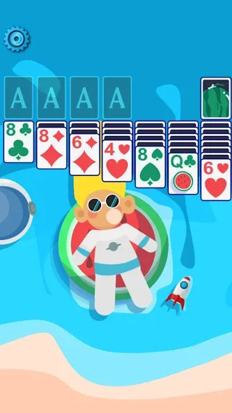 Solitaire Space™ (Солярис Спейс) МОД/Взлом [Бесконечные деньги, Монеты и Мега MOD] Screenshot 1