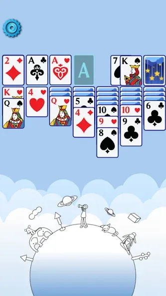 Solitaire Space™ (Солярис Спейс) МОД/Взлом [Бесконечные деньги, Монеты и Мега MOD] Screenshot 2