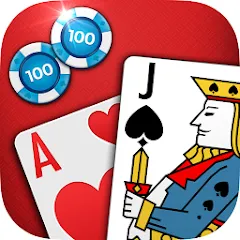 Скачать Взломанная Blackjack 21 на Андроид бесплатно (Много денег)