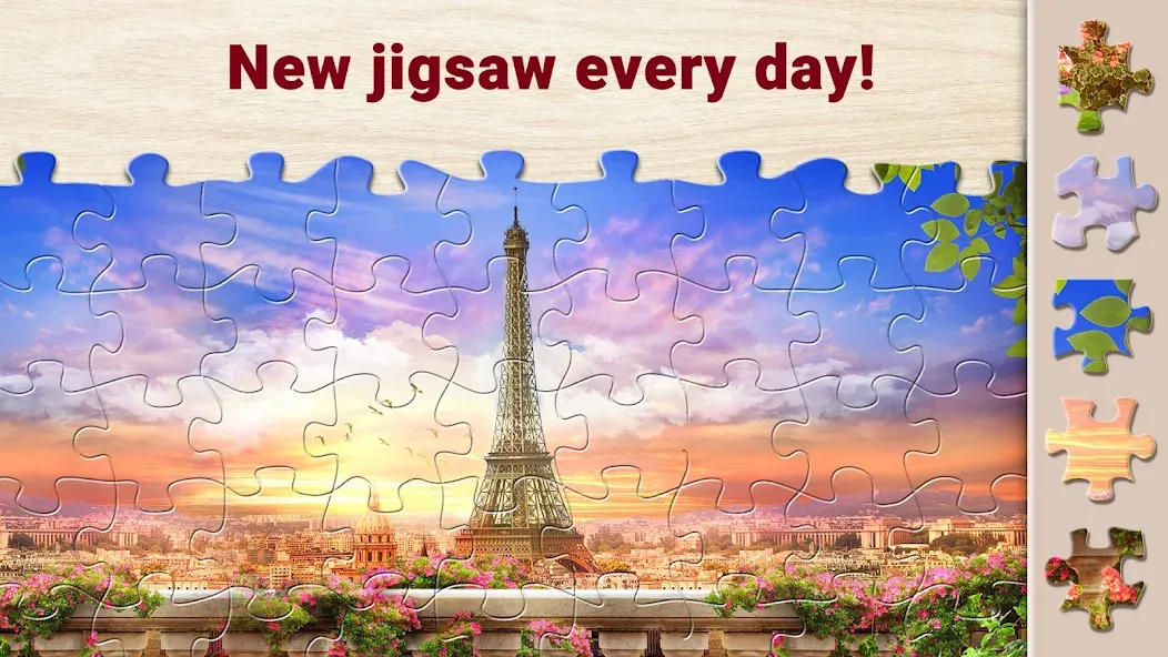 Magic Jigsaw Puzzles－Games HD МОД/Взлом [Меню, Бесконечные монеты и Открытые уровни] Screenshot 2