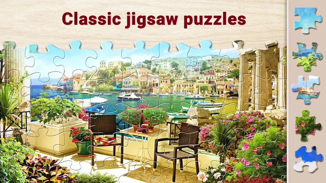 Magic Jigsaw Puzzles－Games HD МОД/Взлом [Меню, Бесконечные монеты и Открытые уровни] Screenshot 5