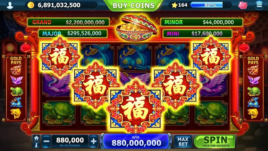 Slots of Vegas (Слоты Вегаса) МОД/Взлом [Меню, Бесконечные монеты и Открытые уровни] Screenshot 1