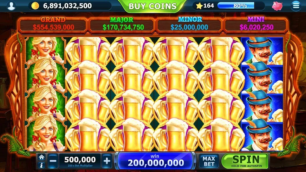 Slots of Vegas (Слоты Вегаса) МОД/Взлом [Меню, Бесконечные монеты и Открытые уровни] Screenshot 3