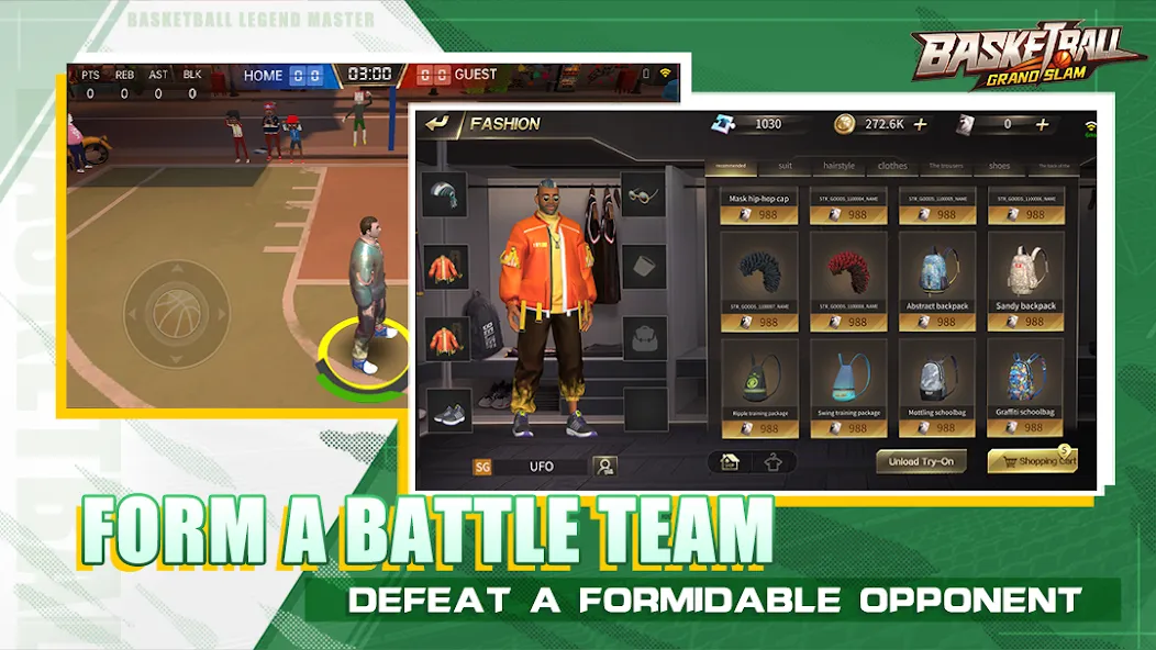 Basketball Grand Slam (Баскетбол Гранд Слэм) МОД/Взлом [Деньги, Монеты и Меню MOD] Screenshot 2