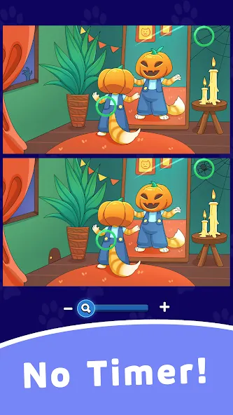 Find Differences: Cute Cats МОД/Взлом [Меню, Бесконечные монеты и Открытые уровни] Screenshot 3